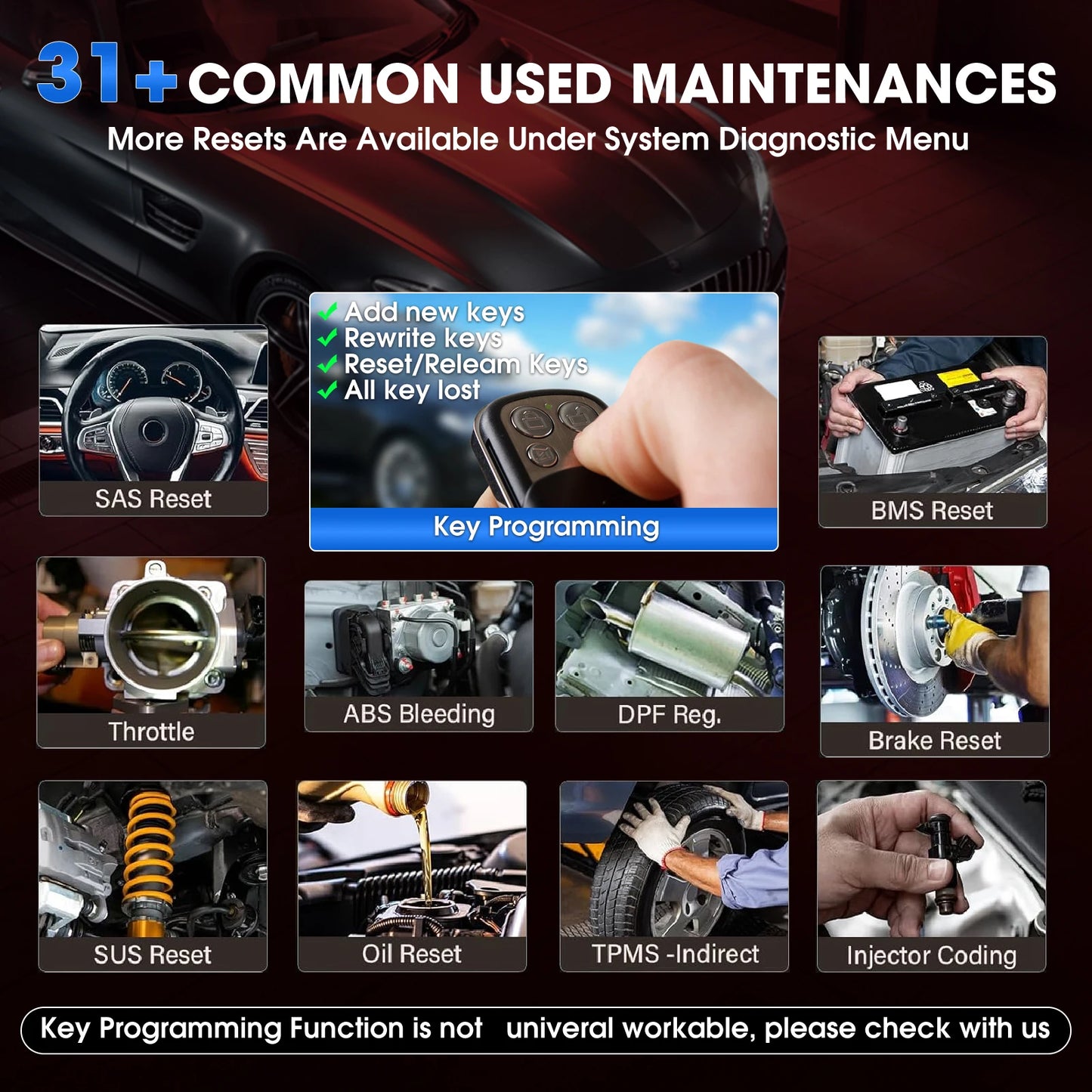 KINGBOLEN K7 OBD2 Scanner ECU Coding Active Test 28 Resets AF Reset ALL System Diagnostic Tools CANFD FCA Lifetime Free Update